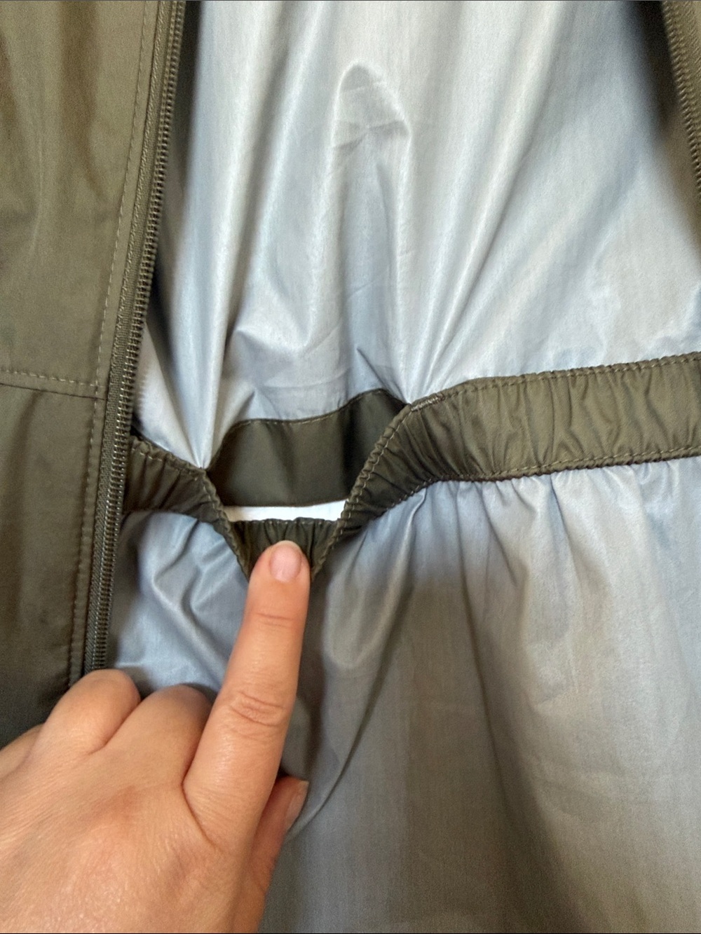 Columbia Olive Hooded Packable Windbreaker Jacket - Picture 10 of 10